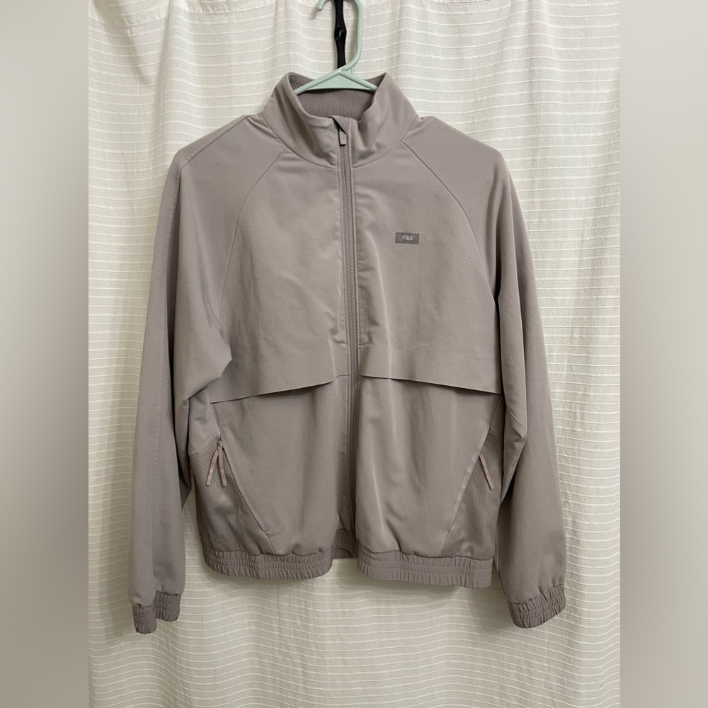 Figs Sydney Scrub Jacket - Dove Grey